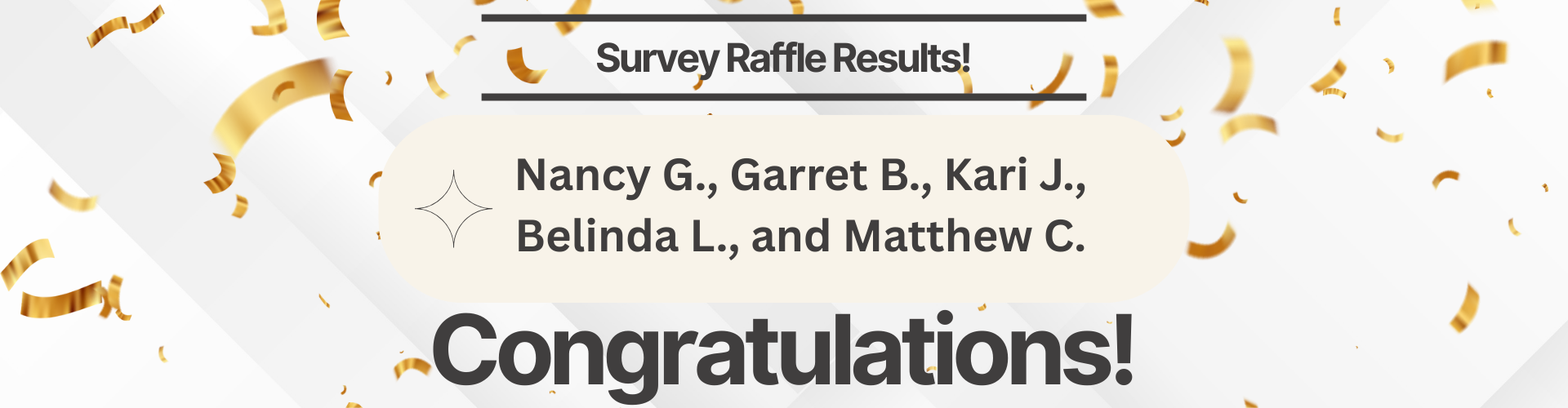 Survey Winners